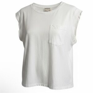 We The Free Free People White Sleeveless Shirt Round Neck Top